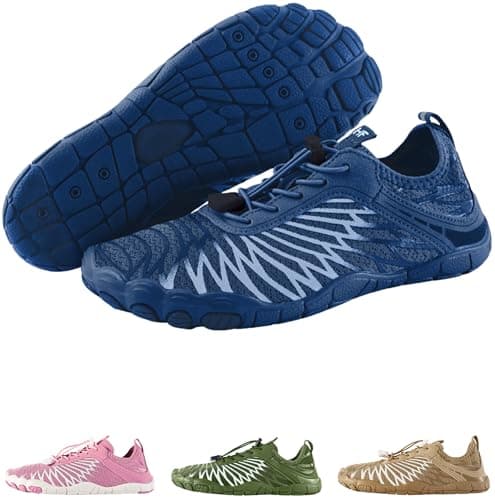 Hike Footwear HF Signature Healthy & Non-Slip Breathable Barefoot Shoes Flexible Lightweight Daily Wear Walking Shoes Unisex, Prussian Blue, 37.5/38 EU Weit
