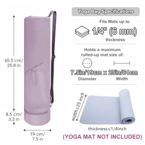 sportsnew Yoga Mat Bag Full Zip Pilates Bag with Adjustable Carring Strap — view 2