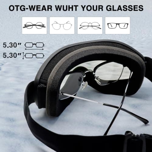 FMY Ski Goggles Snowboard Goggles for Men Women Adults Youth — view 6