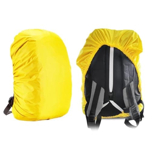 ZRHWSPD Waterproof Backpack Cover 1pcs Waterproof Backpack Cover With Coating Resistant Rain Snow Protection For Travel Outdoor(Beige,M) — view 5