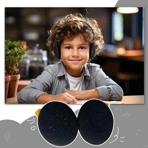 WAHUWAY 20 Pack Bulk Headphones for Kids Students School Classroom Bulk Earphones Adjustable with 3.5 mm Jack for Library Children Adults(004 Black Headphones) — view 4
