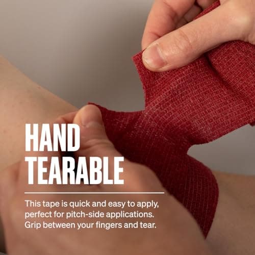 SPORTTAPE Self-Adhesive Cohesive Bandage, 7.5cm x 4.5m, Maroon Single Roll — view 3
