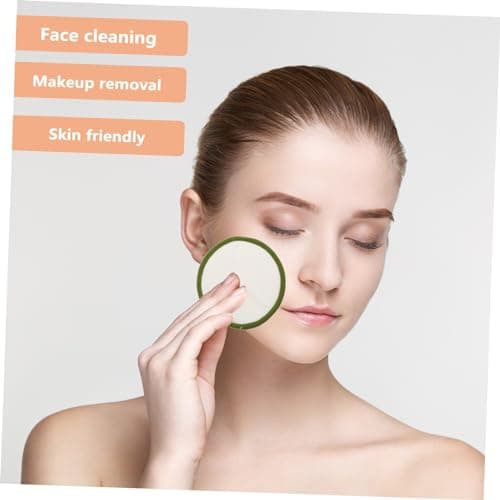SHERCHPRY Reusable Bamboo Makeup Remover Pads Set 18pcs Facial Cosmetic Remover Pads Cotton Mesh Bag and Bamboo Tube for Daily Skincare Cleansing — view 3