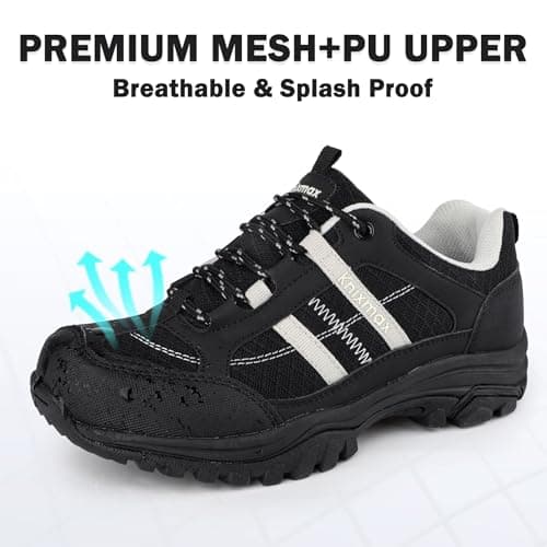 Knixmax Women's Walking Shoes, Lightweight Trainers, All Black UK 4/EU 37 — view 3
