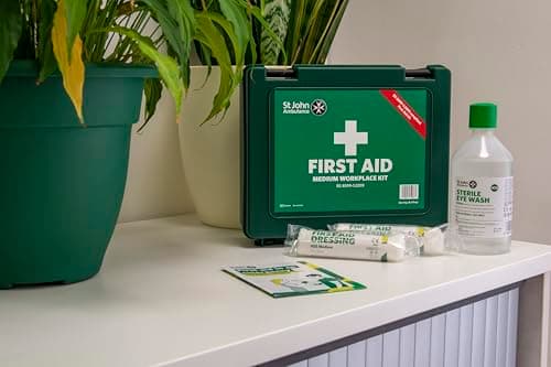 St John Ambulance Medium Workplace First Aid Kit | BS 8599-1:2019 Compliant | for 25 – 50 People | with Wall Bracket | Eco-Friendly Packaging — view 6