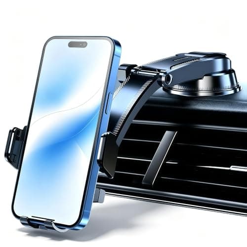 Car Phone Holder for ZEEKR 9X 2026,Dashboard Windscreen Suction Cup Phone Holder,One Button Release Mobile,360° Rotation Adjustable Car Mount,for 4-7.2” Phones