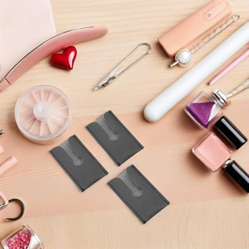 DIYEAH Safety Razor Case 6 Pack Protective PU Leather Pouch for Butterfly Style Lightweight Travel Accessory for Men Grooming — view 5