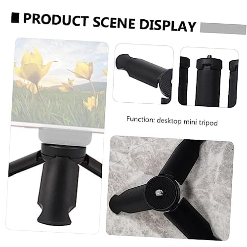 Foldable Tabletop Tripod 8 Pack with 1/4 Inch Screw for Cameras — view 6