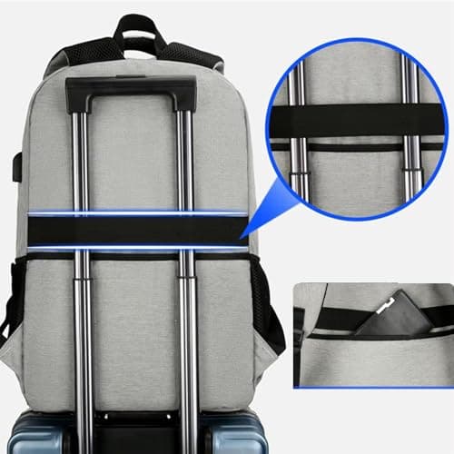 Laptop Backpack with USB Charging&Headphone Port Computer Bag Cabin Bags — view 5