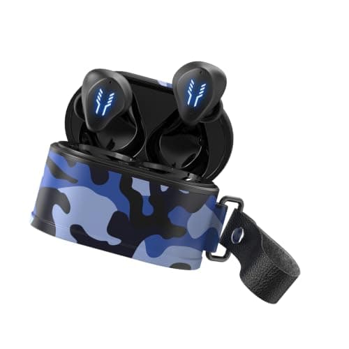 Dpofirs Wireless Earbuds with Long Battery Life (Camo Blue) — view 5
