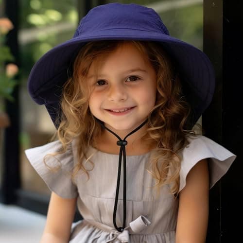 ViEinkaufen 2 Pcs Toddler Kids Sun Hat UPF 50+ Sun Protection, 2-7 Years — view 6