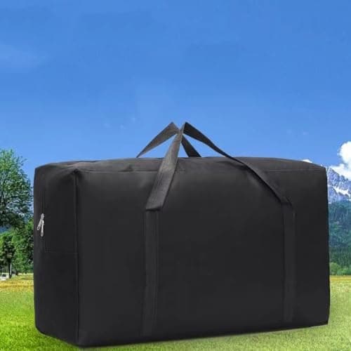 SiSinkal Heavy Duty Camping Storage Bag Waterproof Oxford Fabric Carrier for Folding Table Chair Set Outdoor Equipment Organizer for Travel Fitness and Road Trips(Black -XL) — view 2