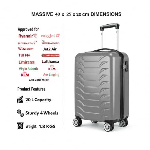 T-HC-US-1627 Ryanair Cabin-Sized Travel Trolley Suitcase — view 3