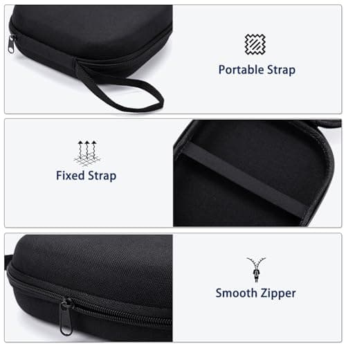 Case Compatible with Sony WH-CH520N WH-CH720N, and JBL 510BT 520 BT 720BT 770 NC 760 NC 670 NC Wireless Noise Cancelling Headphones, Portable Travel Headphone Storage Cover Bag (Black) — view 3