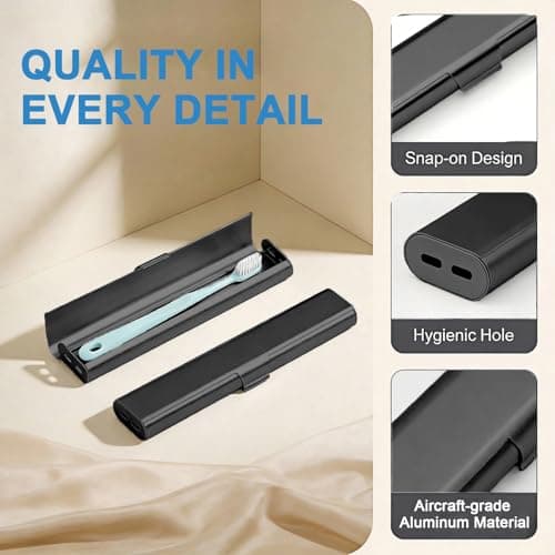 TRKRVAK Aluminum Toothbrush Travel Case — view 4