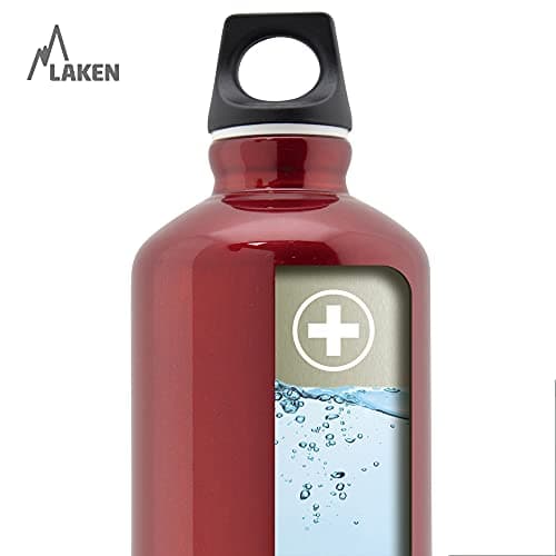 LAKEN Futura Water Bottle with Narrow Mouth, Single Wall Lightweight Aluminum BPA, Leak-Proof Screw Cap, 1.5 Litre, Granite — view 5