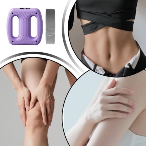 Lebkumas Massage Ring,Portable Cordless Rechargeable 5-Level - Fascia Massage Tool Vibration Belt | for Belly Muscle Home Office Gym Daily Travel Post-Recovery — view 5