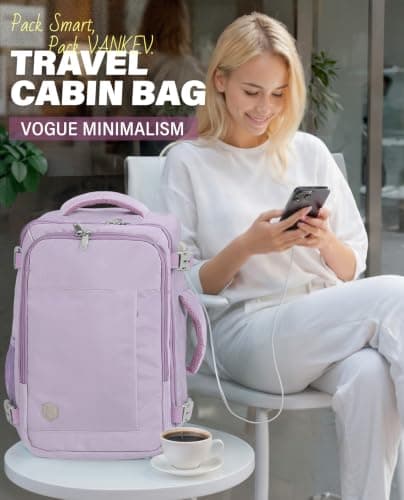 VANKEV 45x36x20 Easyjet Cabin Bag Underseat Travel Backpack Hand Luggage — view 2