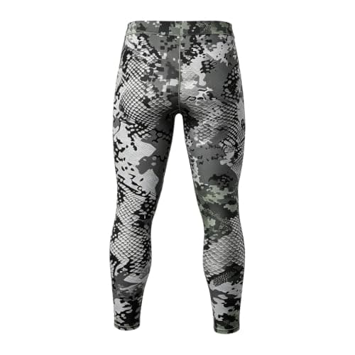 Generisch Men's Functional Underwear, Motorcycle Thermal Underwear, Sports Undershirt, Sports Undershirt and Compression Trousers Set, Lightweight Tracksuit, Colour Block Sports Suit, gray, L — view 3