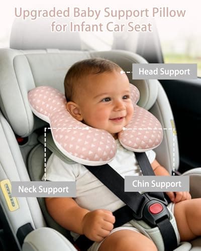 KAKIBLIN Baby Travel Pillow, Upgraded Baby Neck Pillows for Car Seat — view 4