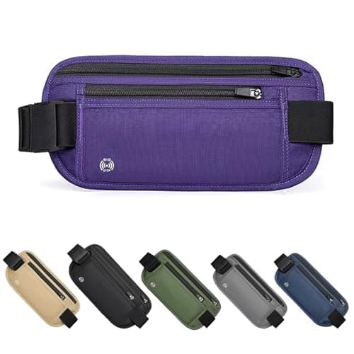 Hidden Money Belt, purple, Purple