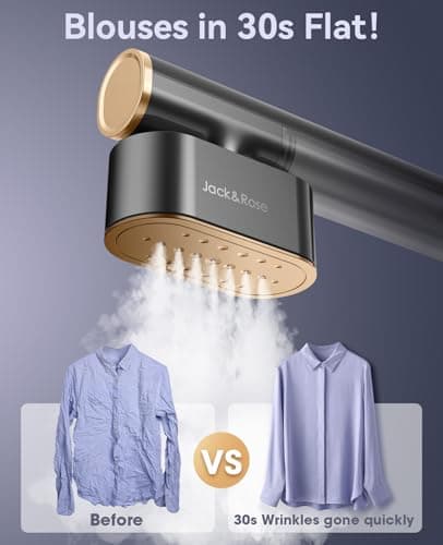 Jack＆Rose Travel Steamer for Clothes 100-240V,Clothes Steamer,Black — view 4