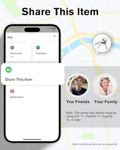 Hauibela Air Tracker Tag Item Finder Compatible with Find My APP (iOS Only) — view 5