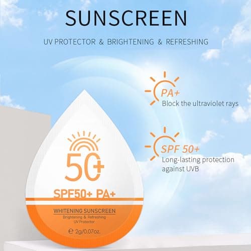 Mini Sunshade 30 Pack UPF 50+ Mini Sunshade Travel Size for Face and Body Sun Protection Packages Party Favors Large Sunscreen Waterproof and Non Greasy Perfect as — view 2
