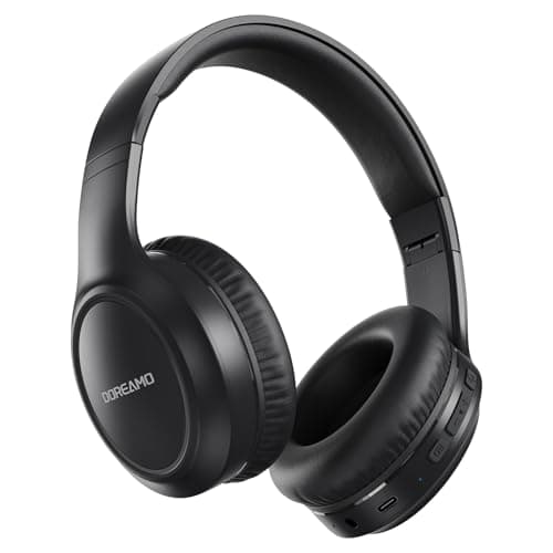 Headphones Wireless Over Ear , 70 Hours Playtime Bluetooth Headphones Built-in Microphone, Foldable Lightweight Headset with Bluetooth 5.4, HiFi Stereo Sound for PC Cellphone Travel Office (Black)
