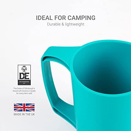 Lifeventure Ellipse Reusable Mug for Camping, Travel & Outdoor - Teal (Pack of 4) — view 2