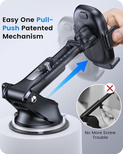 OQTIQ Car Phone Holder Windscreen Mount, Dashboard Phone Holder — view 4