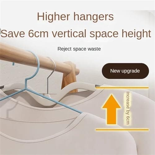 Bold Seamless Plastic Short Neck Clothes Hangers 10 Pack Dual Purpose for Wet & Dry Use Clothing Support Ideal for Home & Travel (Gray) — view 3