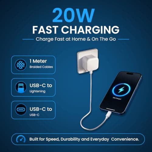 O’Bian 6-in-1 Phone Accessories Kit, 5000mAh Magnetic Power Bank, Wireless Bluetooth Earbuds, 20W Fast Charging UK Plug, USB-C Cable, Magnetic Charger, Travel Essentials for iPhone Samsung (Black) — view 6