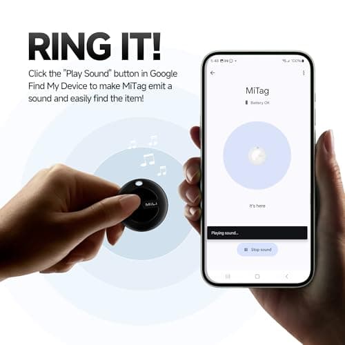 MiLi MiTag Go Tracker Tag with Keyring for Android Only (1 Pack) — view 4