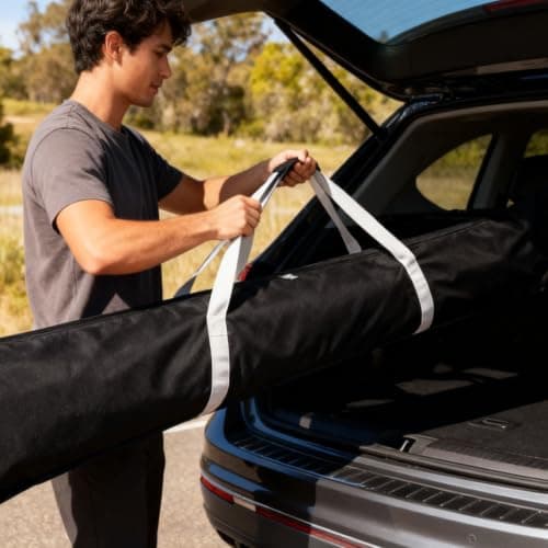 GATHINESS Black Ski Bag for Travel Large Capacity 420d Oxford Cloth — view 6