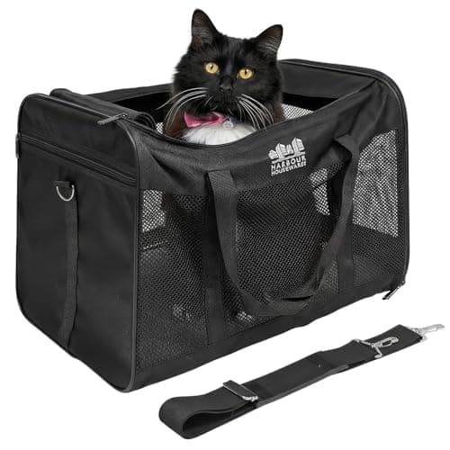 Harbour Housewares Foldable Cat Carrier Bag - Large
