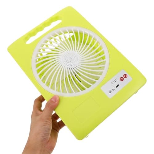 Ciieeo Portable 3-speed Adjustable Fan Solar Powered, Camping Fan LED Light with Rechargeable 1200mah Battery, Foldable Design with Type-c Charging Port for Outdoor Camping Emergency — view 4