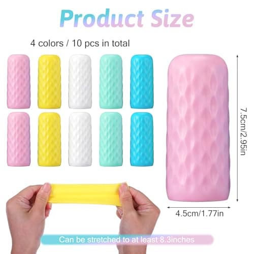 Sibba 10 Pack Travel Essentials Silicone Bottle Covers, Spill Proof Bottle Cover, Leak Proofing Elastic Sleeves, Cruise Essential, Fits Various Travel Size Bottles — view 2
