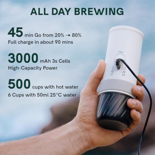 OutIn Mino Portable Electric Espresso Machine for Travel with Self-Heating — view 6