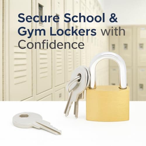 ZINNIAUK 6 x 20mm Brass Padlocks with Keys – Durable Solid Brass Body Mini Padlocks for Lockers, Bags, Luggage, Tool Boxes, Cabinets, Cupboards, Jewellery Boxes & Travel – Small Security Padlock Set — view 2