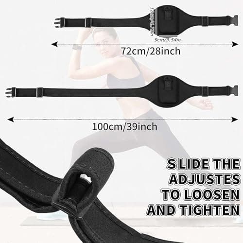 Huayeex Tune Belt, Wireless Microphone Belt for Theatre, Portable Neoprene Waist Bag Adjustable Sweat Absorbent Carrier Pouch for Speaker Phone — view 5