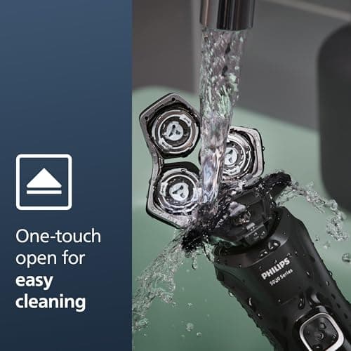 Philips Shaver Series 5000 - Wet & Dry Mens Electric Shaver with SkinIQ Technology, Pop-up Trimmer, Travel Case, Quick Clean Pod and Quick Clean Cartridge (Model S5898/50) — view 6
