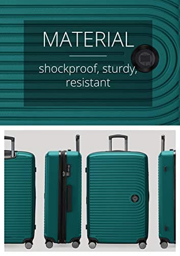 Hauptstadtkoffer Mitte - Large Hard-Shell Suitcase, TSA, 4 Wheels, Check-in Luggage with 8 cm Volume Expansion, 77cm, 130 liters, Turquoise — view 4