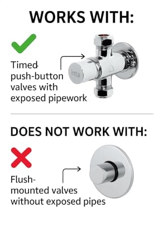 Shower Buddy Adjust™ – Adjustable Timed Push‑Button Shower Holder for Campsites, Gyms & Pools | Hands‑Free Valve Lock Tool for Exposed Pipe Showers | Ideal for Campers, Motorhomes & Shared Facilities — view 2