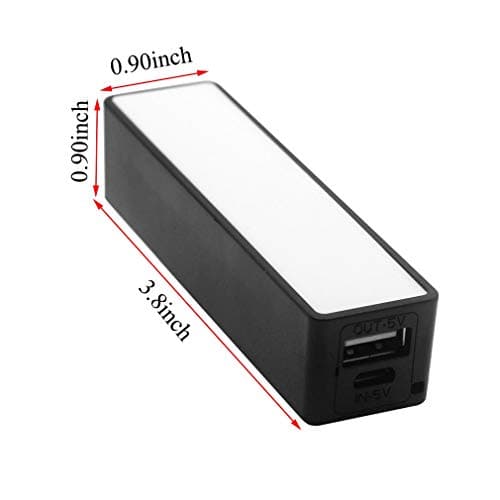 Hailege 5pcs 18650 Battery Case Portable Black USB Power Bank Power Charger Pack Box for 1x18650 Battery — view 4