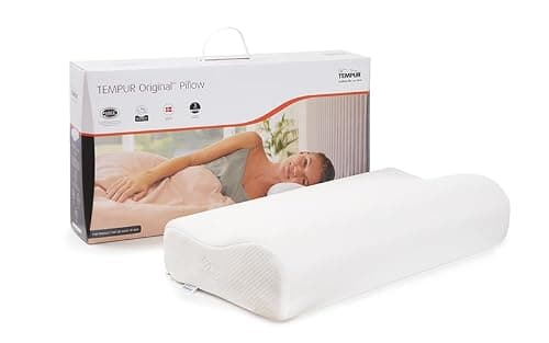 TEMPUR Original Ergonomic Pillow, Ergonomic Memory Foam Neck Support Pillow For Larger Frames, For Side and Back Sleepers with Washable Cover, Queen X-Large (61 x 31 x 13/10 cm), 1 unit — view 3
