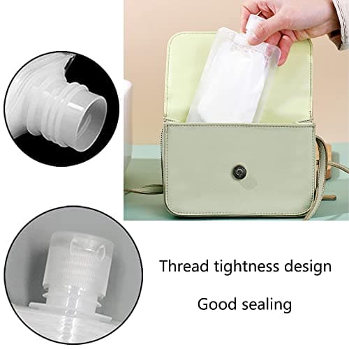 9 Pcs Travel Fluid Bags Transparent Travel Fluid Dispensing Packing Bag — view 6