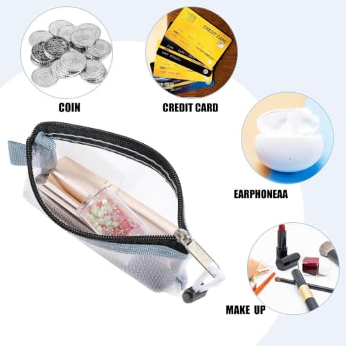 8-Piece Small Zip Pouch Set, Card Storage Bags in 8 Colours — view 4