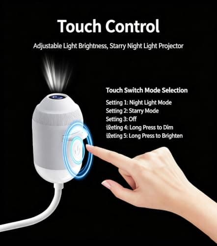 Comauo Night Light Projector, Plug-and-Play HD Star Projector (24 Films) — view 6
