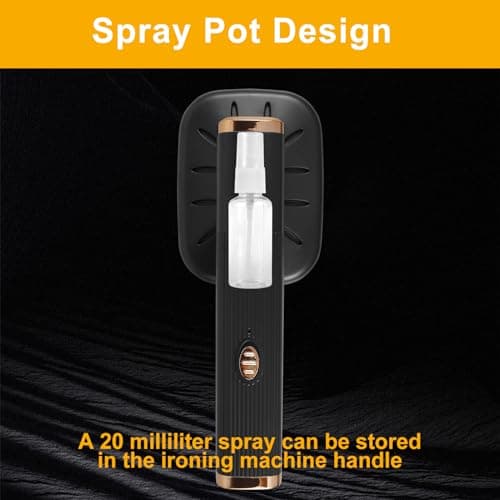 Travel Iron Steam Mini Portable Iron 180°rotatable Handheld Garment Mini Electric Iron Foldable Steamer Iron 20s Fast Heat up Micro Steamer Iron Support Dry and Wet Ironing for Home Office Travel — view 6